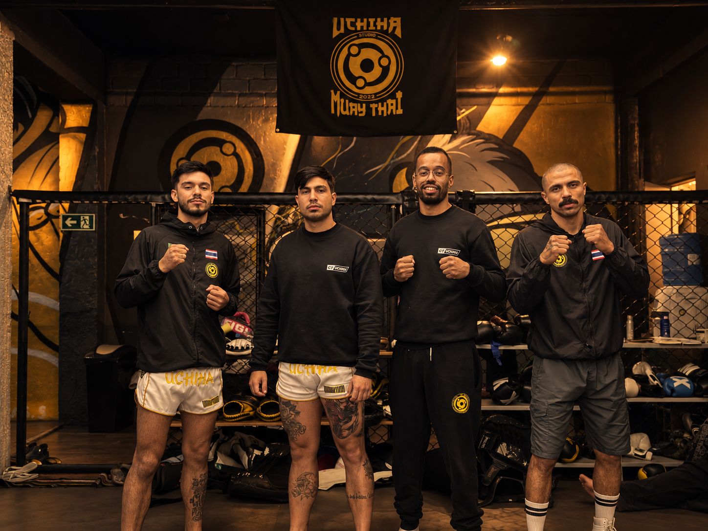 Equipe do CT Uchiha reunida no espaço de treino