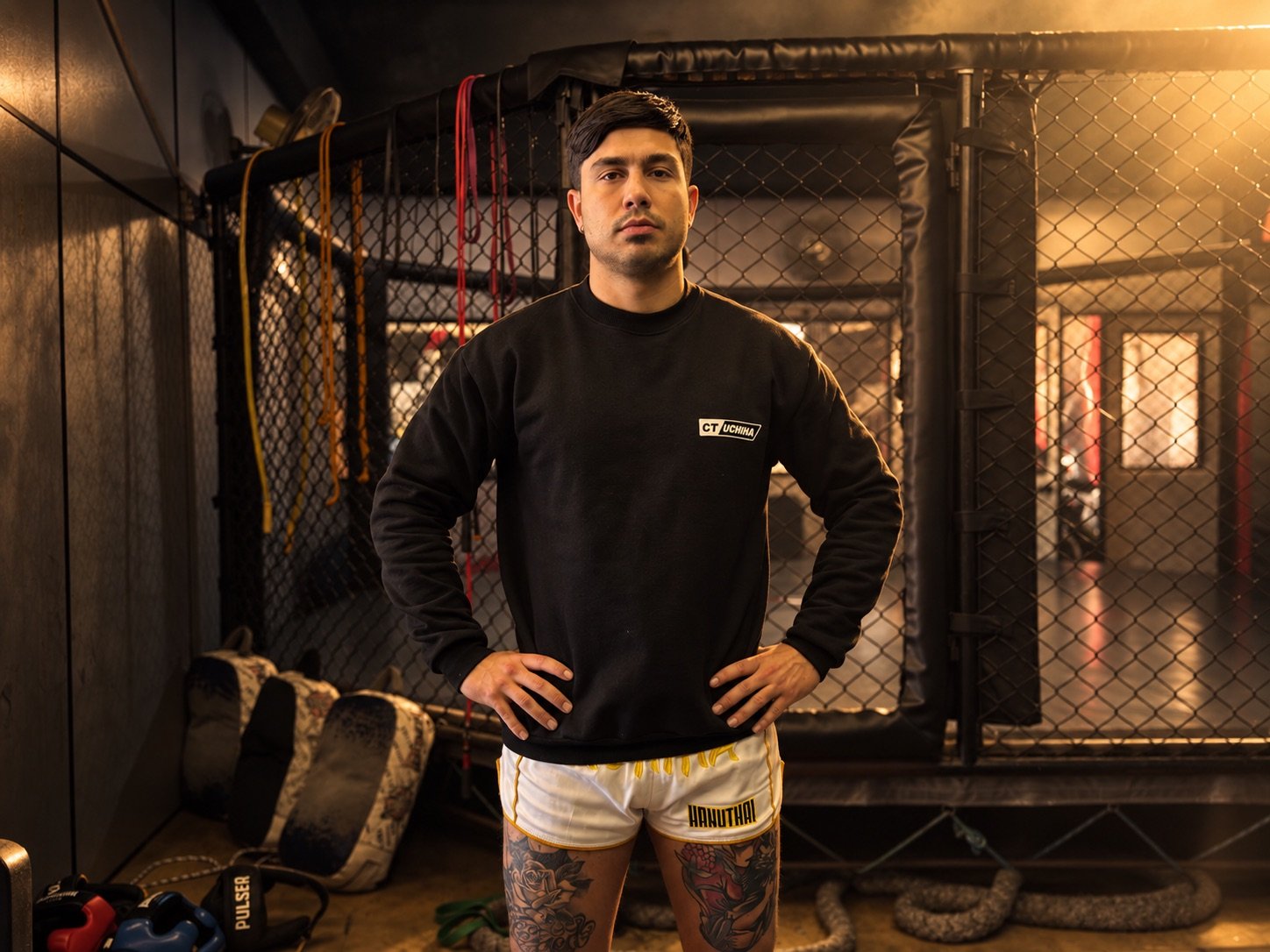 Treinador Marcelo Najar no CT Uchiha